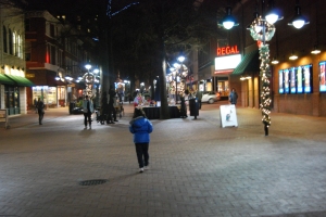 Charlottesville Downtown Mall at Night